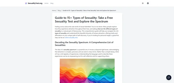 Guide to 15+ Types of Sexuality: Take a Free Sexuality Test and Explore the Spectrum