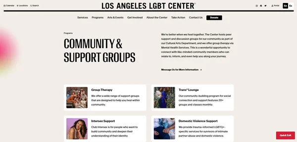 LA LGBT Center Community Groups