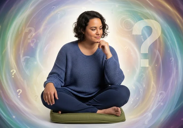 Person reflecting, questioning their identity